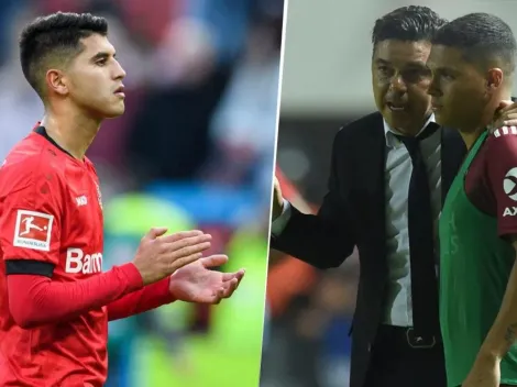 Exequiel Palacios volvió a jugar para Gallardo y le dejó un mensaje a Juanfer Quintero