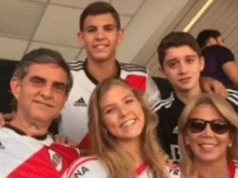 Alejandro Domínguez explicó la foto de sus familiares con la camiseta de River