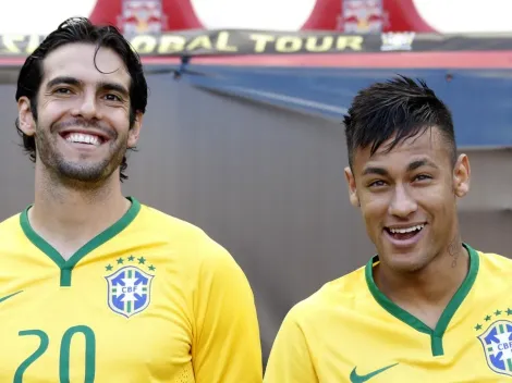 Neymar subió una foto especial para saludar a Kaka por su cumpleaños: "Mira a tu novia como yo lo miro a él"