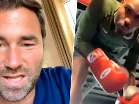 El trolleo en vivo de Eddie Hearn a Jermall Charlo