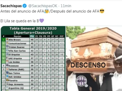 Sacachispas se salvó del descenso y lo celebró con los hombres del ataúd