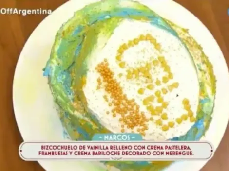 Hizo una torta dedicada a Boca y quedó eliminado de Bake Off