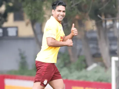 Fin a las especulaciones: Falcao apareció y ya entrena con Galatasaray