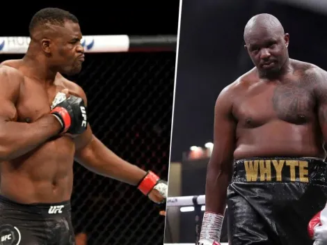 Francis Ngannou dejó muy chiquitito a Dillian Whyte