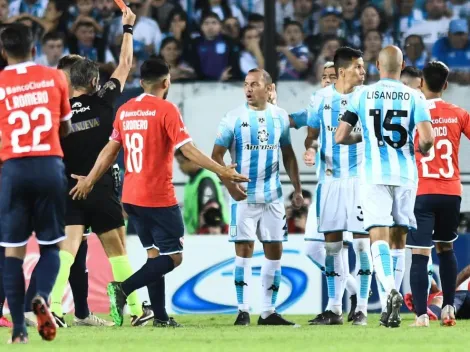 Sin ropa: el tuit de Racing recordando el descenso de Independiente