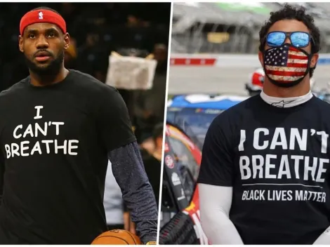 El mensaje de LeBron James a Bubba Wallace tras sufrir racismo en el NASCAR