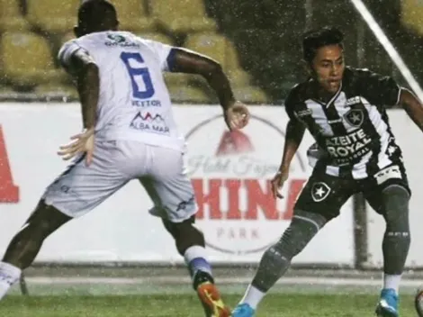 Alexander Lecaros dio asistencia de gol en el triunfo del Botafogo