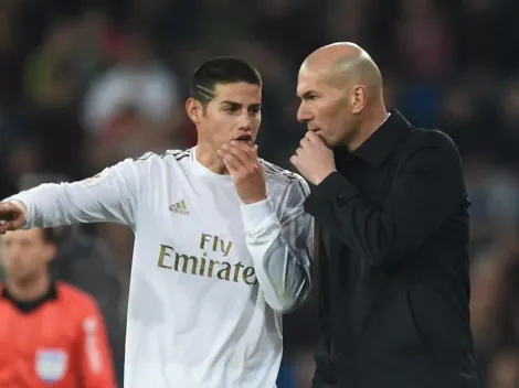 Zidane se cansó de que le pregunten por James: "No quiero hablar más de esto"