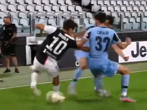 Video: Dybala humilló a dos rivales con un taco fantástico