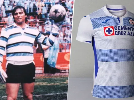 Cruz Azul y sus playeras a rayas en honor a Miguel Marín