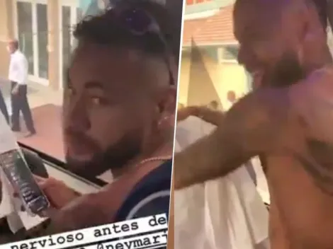 Se lo nota muy nervioso: el video de Neymar bailando sin camiseta antes de la final