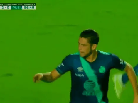 Santiago Ormeño volvió a meter un gol en el Puebla por la Liga MX