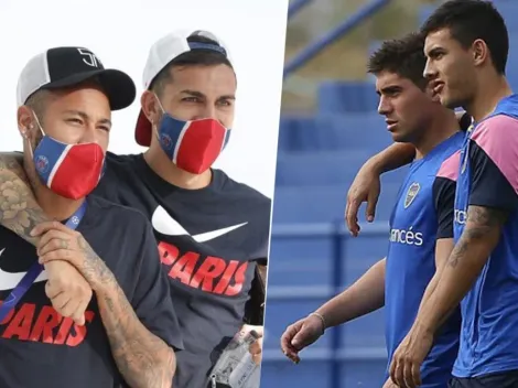 Paredes subió foto con Neymar y un ex Boca le puso: "Cómo me cambiaste"