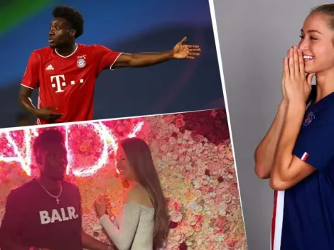 La novia de Alphonso Davies, figura del Bayern, es jugadora del PSG