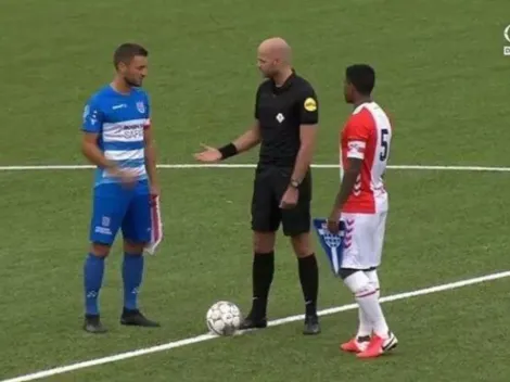 Es líder: Miguel Araujo llevó la cinta de capitán en amistoso del FC Emmen