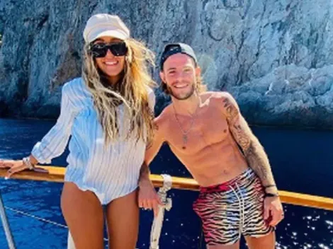 Nández subió foto con su novia, pero los hinchas de Boca se sorprendieron con el tamaño de su pie