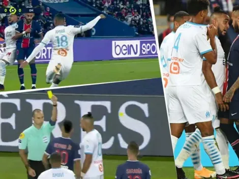 Fuerte cruce en la Ligue 1: Neymar le pisó la cabeza y Payet lo fue a buscar