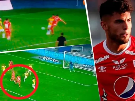 Volea y golazo: el chileno Ureña se estrenó como goleador en América de Cali