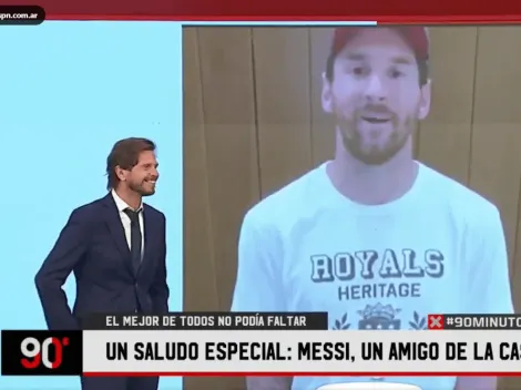 90 Minutos se mudó a ESPN y arrancó con un saludo de Messi para Vignolo