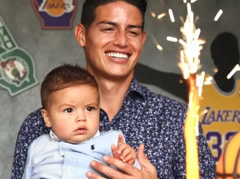 El fanático número uno: tremenda pinta de Samuel para ver a su papá James