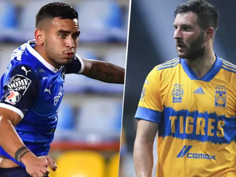 Sebastián Vegas no se achicó en un cruce con André-Pierre Gignac