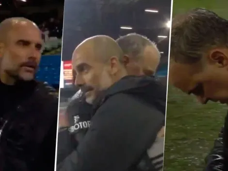 Respect: el saludo entre Bielsa y Guardiola cuando terminó el partido