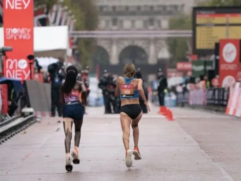 ¿Dejar todo? Mirá el sprint final de Sara Hall en Londres