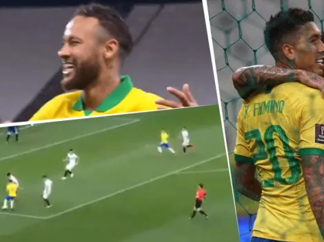 El pase de Neymar es todo: Firmino puso el 3-0 contra Bolivia