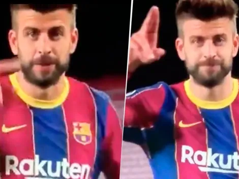 ¿Para Bartoméu? Piqué metió un gol, buscó la cámara y le dedicó un festejo