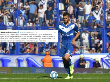 Sebastián Domínguez le mandó un emotivo mensaje a Gago en Twitter