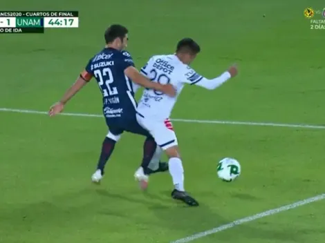 Víctor Guzmán falló un polémico penal en Pachuca vs. Pumas UNAM
