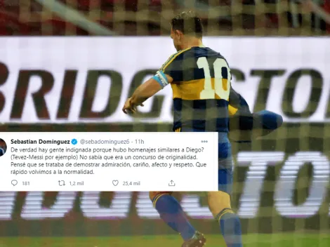 El tuit de Seba Domínguez sobre el festejo de Carlos Tevez que se volvió viral