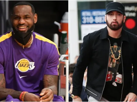 La frase de Eminem que utilizó LeBron James para elogiar a un joven se viralizó en redes sociales