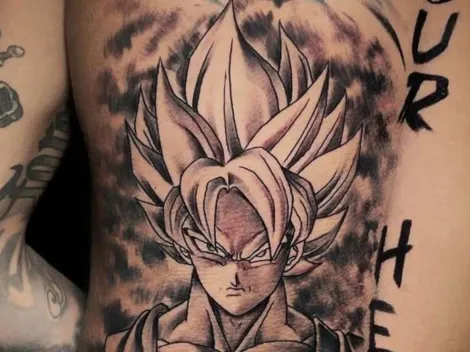 Una obra de arte: Neymar se tatuó un personaje de Dragon Ball en la espalda