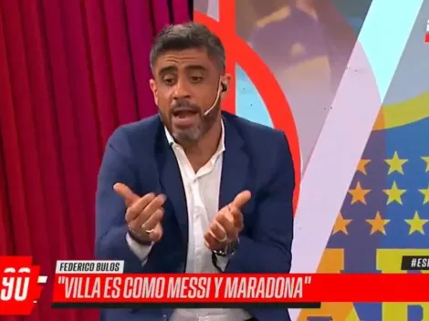 Sáquenlo del aire: Bulos dijo que "River no pateó al arco" y que "Villa es como Messi y Maradona"