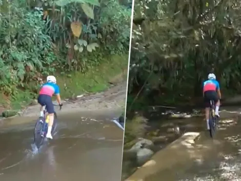 'El Toro' está desatado: Rigo Urán y un brutal entrenamiento sobre agua