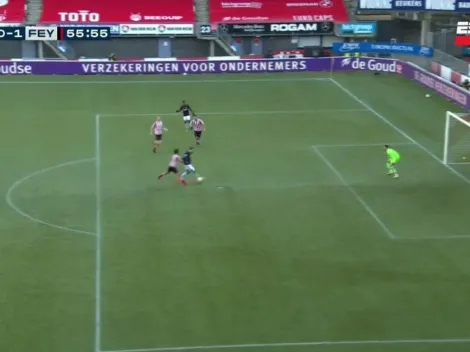 Video: Pratto erró un gol increíble en su debut en Feyenoord