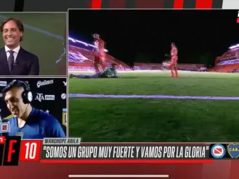 Video: apenas ganó Boca, Wanchope hizo llorar de risa a todos en ESPN