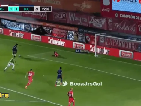 Wanchope se reivindicó con un golazo maradoneano para el 2 a 1 de Boca