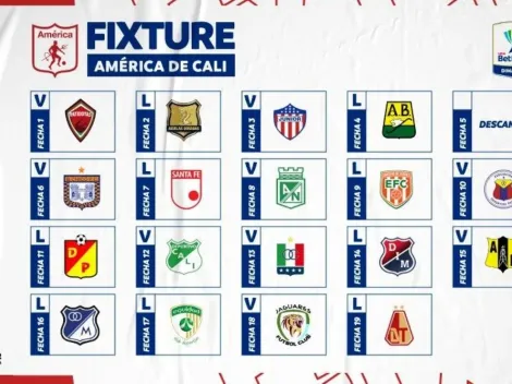 Listo el fixture de América de Cali para la Liga BetPlay Dimayor 2021-l