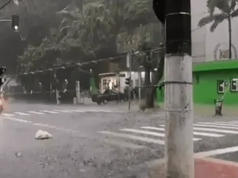 Video: así llueve en San Pablo a horas del partido de River