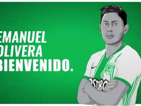 Atlético Nacional presentó oficialmente a su nuevo refuerzo Emanuel Olivera