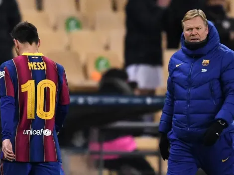 A Koeman le preguntaron por el interés del PSG en Messi y no se quedó callado