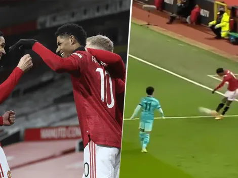 Video: el exquisito pase de Rashford para el gol de Manchester United