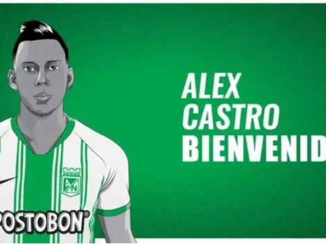 Atlético Nacional presentó oficialmente a su nuevo fichaje Alex Castro