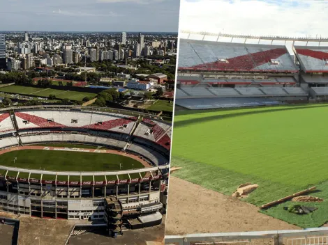 Un billar: River mostró el nuevo césped del Monumental y enamoró a los hinchas