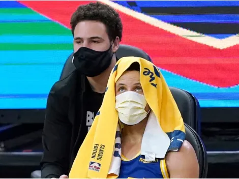 La reacción de Klay Thompson tras ver caer a los Warriors te romperá el corazón