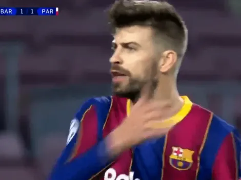 Video: el cruce con insultos entre Piqué y Griezmann en pleno partido