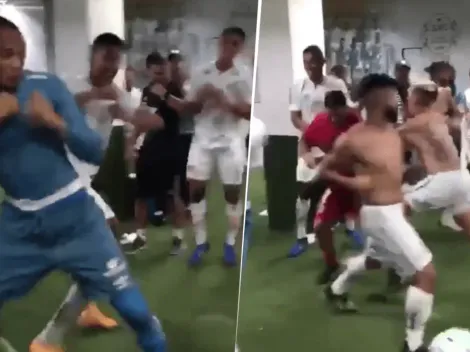 Video viral: los jugadores del Santos metieron el mejor festejo del año