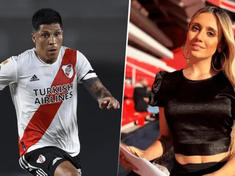 Invitó a Morena Beltrán a comer picada y ver videos de Enzo Pérez y ella le respondió